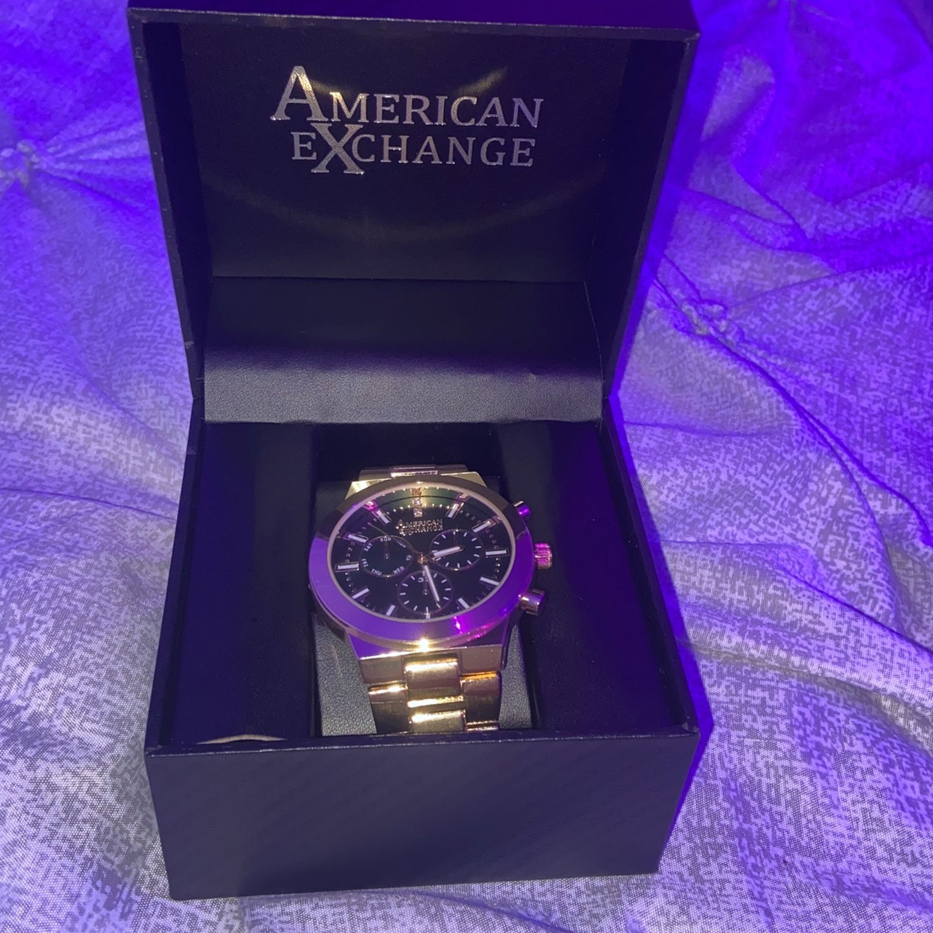 American Exchange Watch Gold