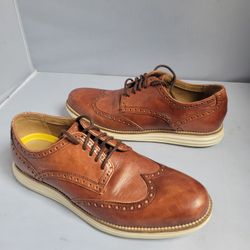 Cole Haan OriginalGrand Wingtip Brown Oxfords Men Size 8.5 M