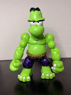 #10 Homer Simpson PARODY HULK FIGURE Mexico Toy MARVEL THE SIMPSONS NEW