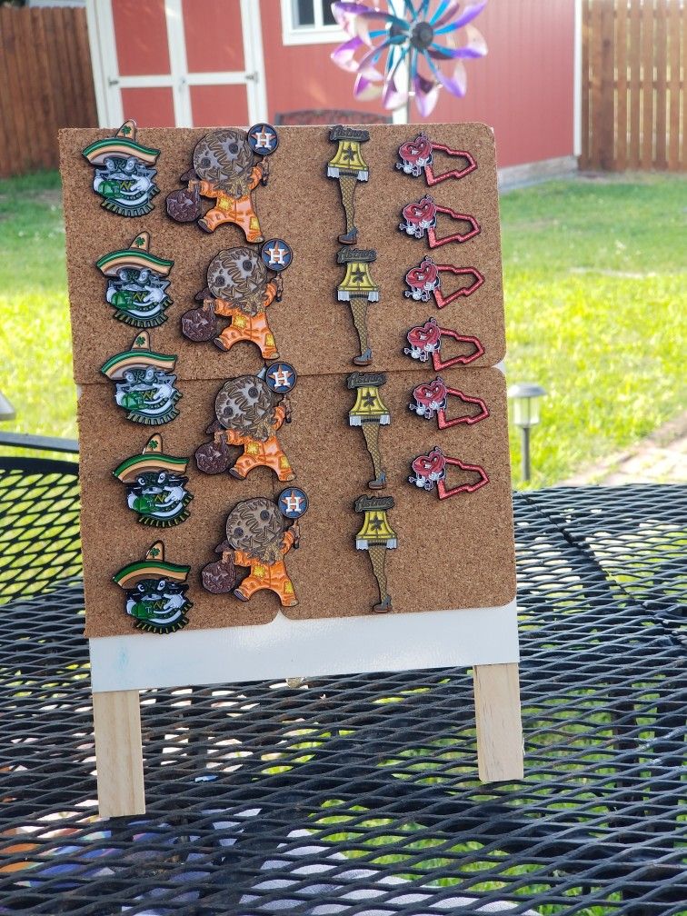 Texas Rangers & Houston Astros MLB themed PINS!