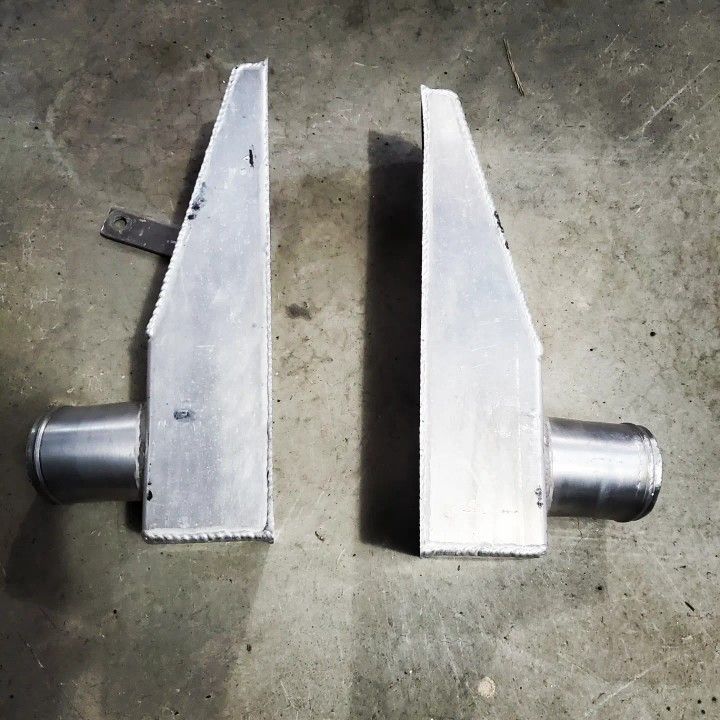 Intercooler End Tanks (Turbo, Turbocharged, Supercharger, K20, K24, B16, B18, B20, Gsr, Type R, Si, Honda, Acura, Civic, Integra, Delsol, Accord, H22)