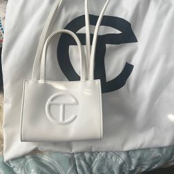 Small White Telfar Shopping Bag