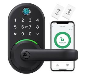 Smart Door Handle Lock with Keypad: Yamiry Fingerprint Smart Knob - Keyless Entry Digital