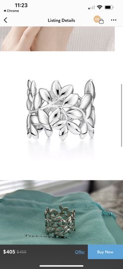 Tiffany Olive Leaf Band Ring