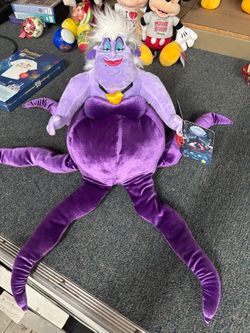 Disney Store Ursula The Little Mermaid 26” Stuffed Plush Toy Doll with