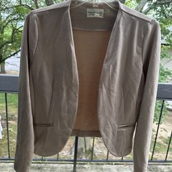 Beige Blazer In Medium