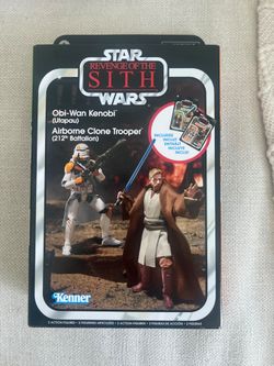 Star Wars The Vintage Collection Obi-Wan Kenobi & Clone Trooper Action Figures 3.75”