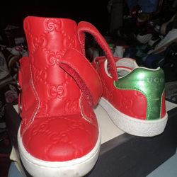 Gucci Sneakers Kids Size 33 Pre Owned With Receipt 