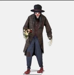 • 7' Animated Teary the Clown - Halloween Animatronic - For Repair