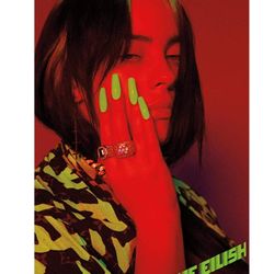 Trends International Billie Eilish-Red Wall Poster 22.375" x 34"