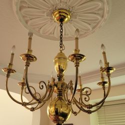 Traditional Brass Chandelier