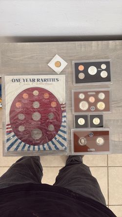 Coins.  Proof, Old Penny, Silver Nickels, Proof Coins
