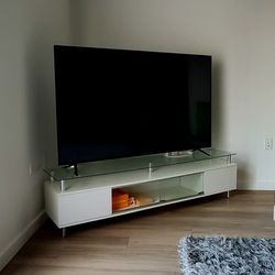 TV stand, up to 70" tv, white, nice
