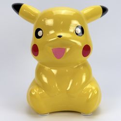 2015 Pokemon Pikachu Yellow Figure Bank FAB Starpoint Nintendo Figure 8" Tall