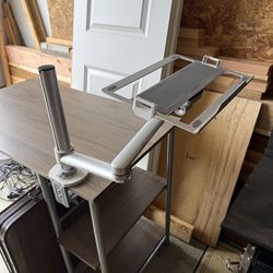 Adjustable Laptop Desk Stand w/ Clamp Mount