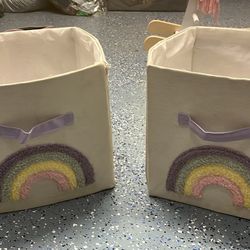 2 Rainbow Storage Boxes