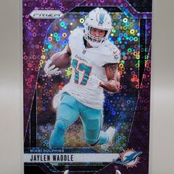 2024 Panini Prizm Jaylen Waddle Purple No Huddle /49
