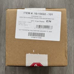 NEW Pokémon Prismatic Evolutions Tech Sticker Collection Case