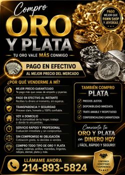 Compro todo tipo de oro y plata