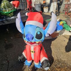 Price Is Firm.. Stitch Santa Claus Blow Up