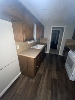 Kitchen Cabinets Counter Tops And  Sink 