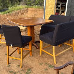 Tall Kitchen/Bar Table and Chairs