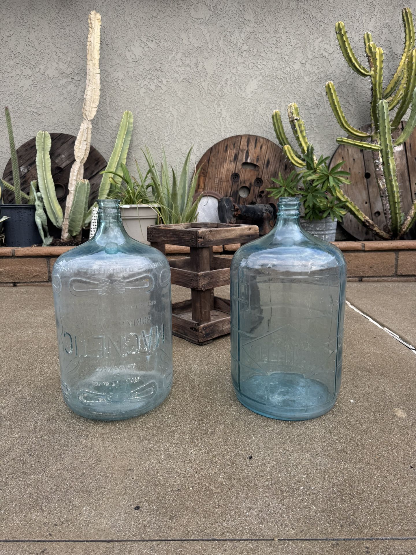 Antique Glass 5 Gallon Water Jug