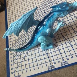 WOUNDED Robo Alive Roaring Ice Dragon Battery Powered Robotic Toy by Zuru