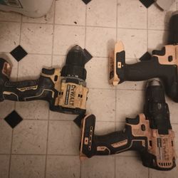 3 DeWalt Drills  35$ Each Tool Only 