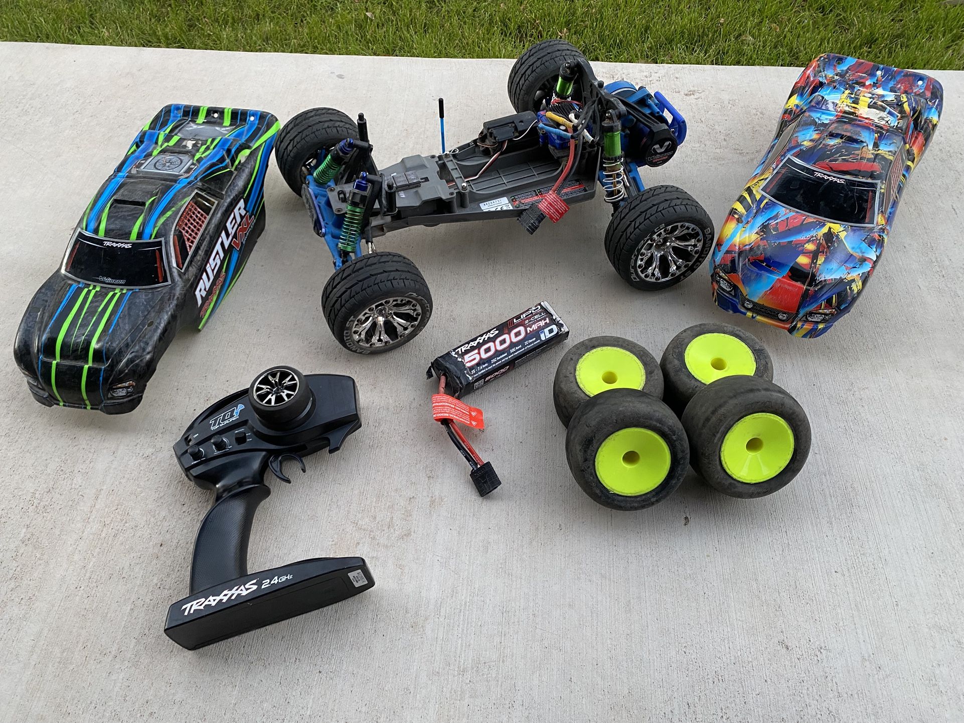 Traxxas VXL 2wd Rustler With Extras - Check It Out!