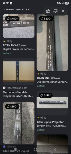 Titan 72 inch digital projector screen