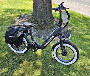 Heybike - Ranger S 2.0 - Foldable Step-Thru Fat-Tire 750W Ebike, Hydraulic Disc Brakes, 55 Miles Max Range, 28MPH - UL Certified - Black