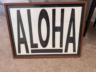 Framed Aloha Art Print