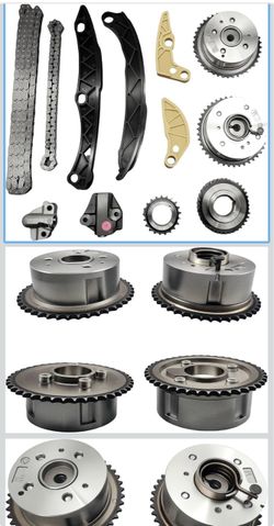 24321-2G111 Timing Chain Kit Oil Pump Gear with Intake & Exhaust VVT Gear Set for 2010-2014 Hyundai Sonata 2011-2014 Kia Optima 2.4L Engine G4KH G4KC