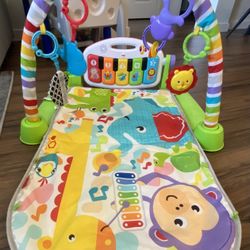 Baby Gyms Play Mats, Tummy Time Mat Toys, Infant Play Mat and Activity Gym, Baby Play Piano Gym Mat, 
