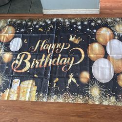 Birthday Back Drop 6x4ft