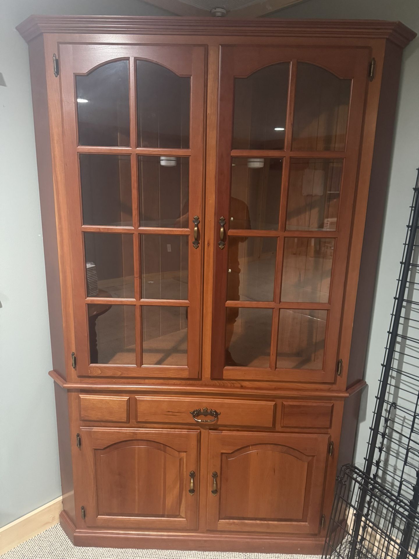 Extremely Heavy And Large Corner Cabinet 250 Or Best Offer