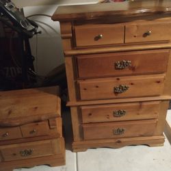 Two Piece All Wood Bedroom Set