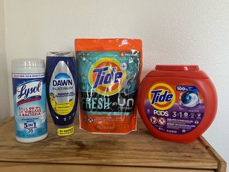 Combo de productos de lavandería y limpieza del hogar $30