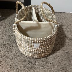 Wicker Diaper Caddy