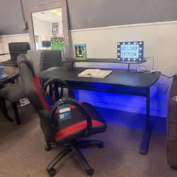 LED Gaming Computer Desk 59”