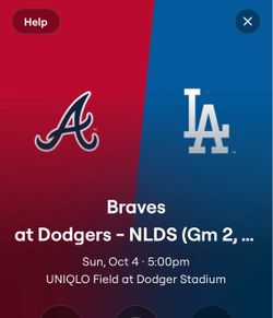 MLB NLDS 2026 Dodgers Home Game 4 Ticket