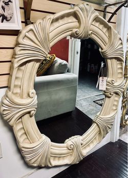 AICO By Michael Amini MONTE CARLO White Sideboard Mirror