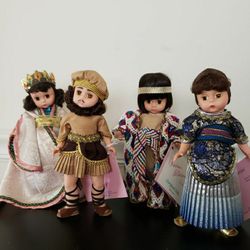 Set Of Four Madame Alexander 8" Dolls From The Bible Series
