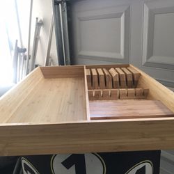 Wooden Kitchen drawer organizer