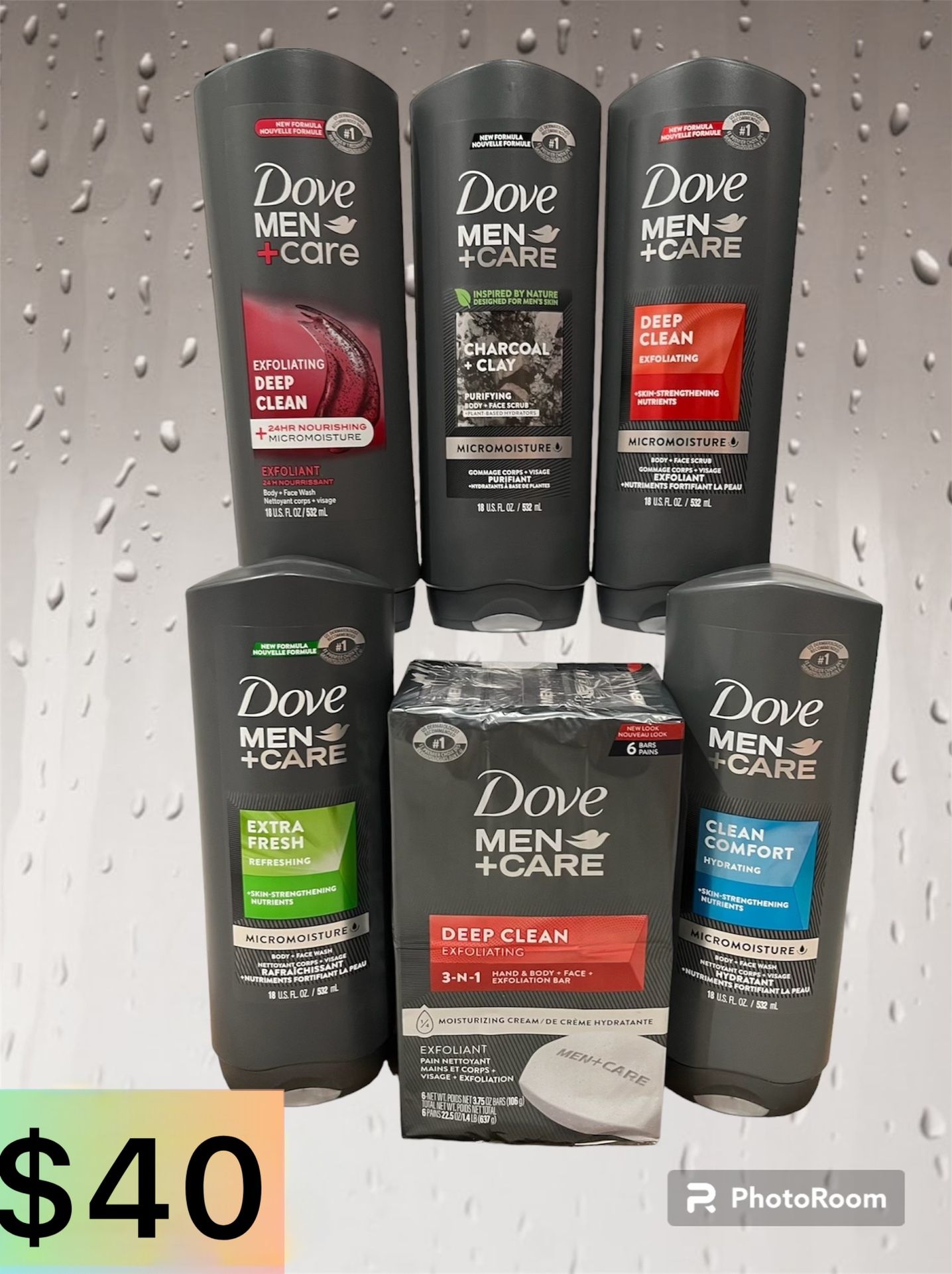 Dove Men Bath Care Bundle