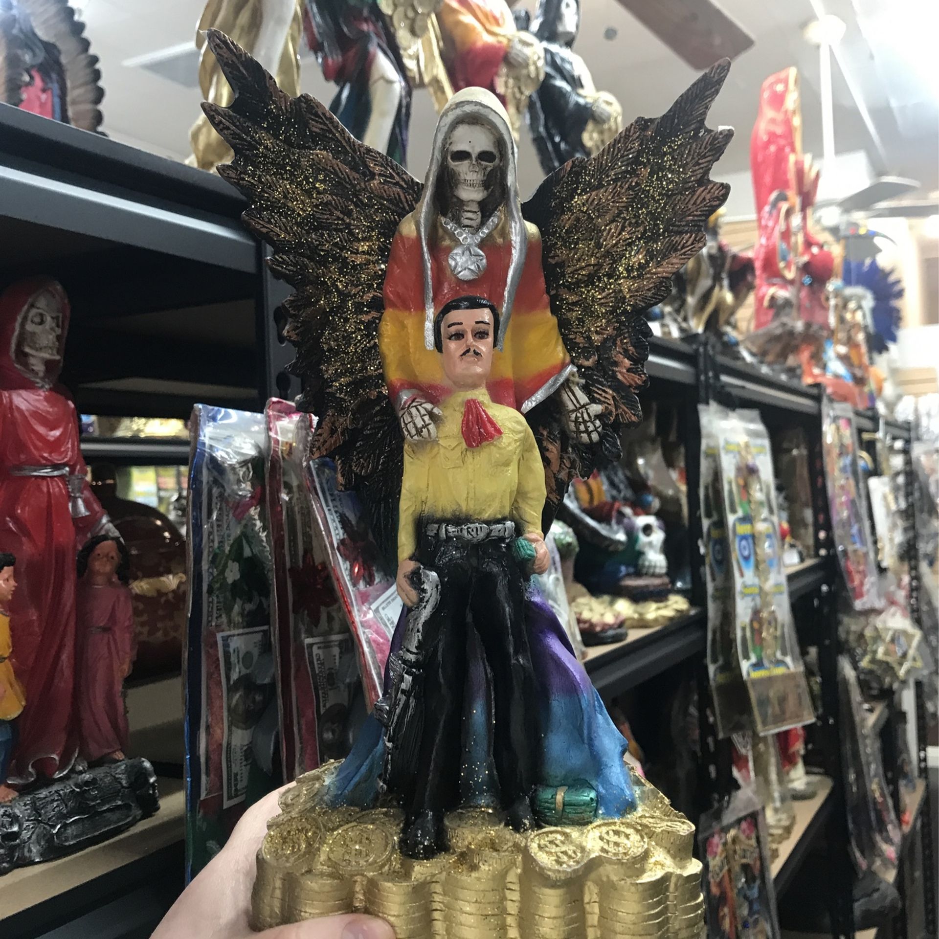 Estatua De La Santa Muerte π Con Malverde