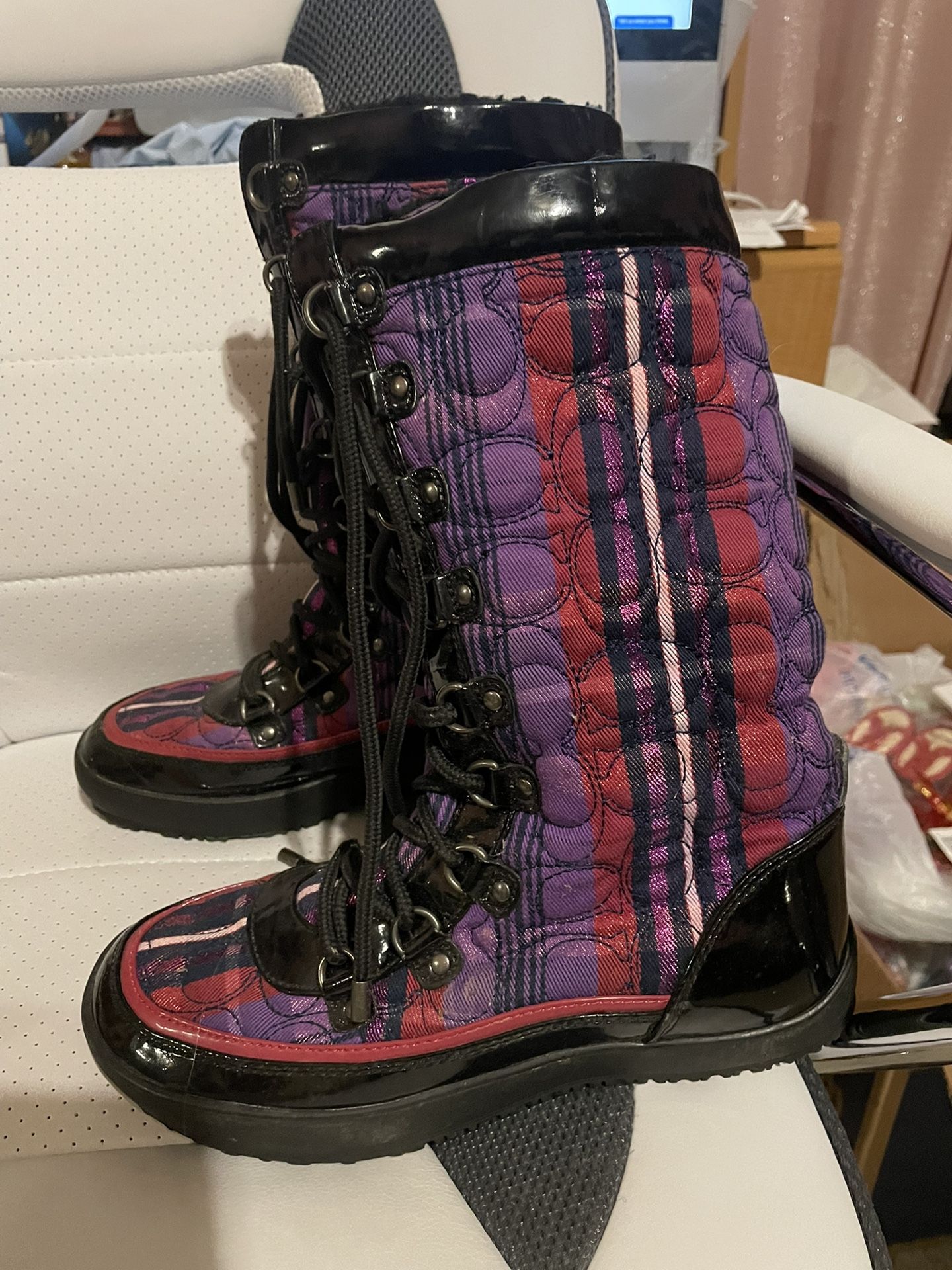 Coach Peggey Boots Size 6 B