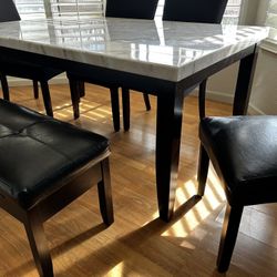 Marble Dining Room Table Montebello 6 Seat Stone Marble Dining Set.