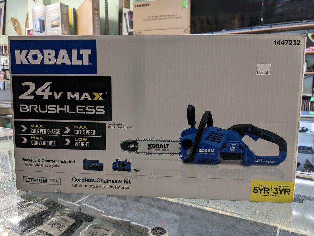 Brand New Kobalt Brushless 24v 1447232 Chainsaw